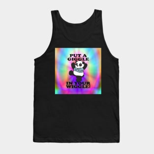 Panda Yoga Funny, PUT A GIGGLE IN YOUR WIGGLE, Gift Pose Exercise, Workout Tank Top